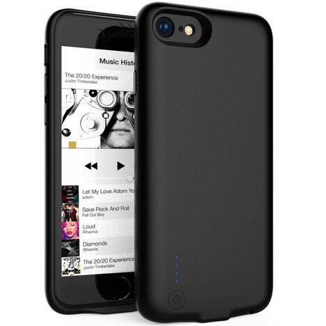 Husa Baterie Ultraslim iPhone 7/iPhone 8, iUni Joyroom 2800mAh, Black